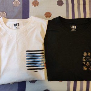 Uniqlo Patterned Pocket T-Shirt for Men Pack of 2